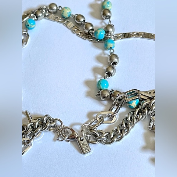 Vanessa Mooney Layered Rosary Necklace with Turquoise Beads - Picture 5 of 5